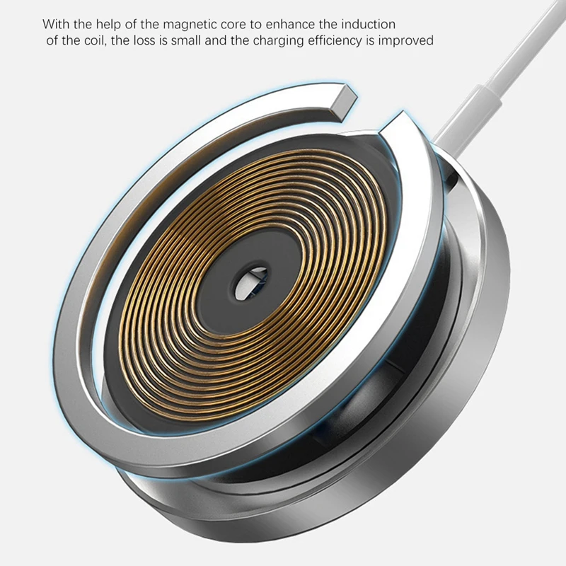 15W Wireless Charger Type-C Ultra-Thin Magnetic With Automatic Cooling For Iphone12 Series | Электроника