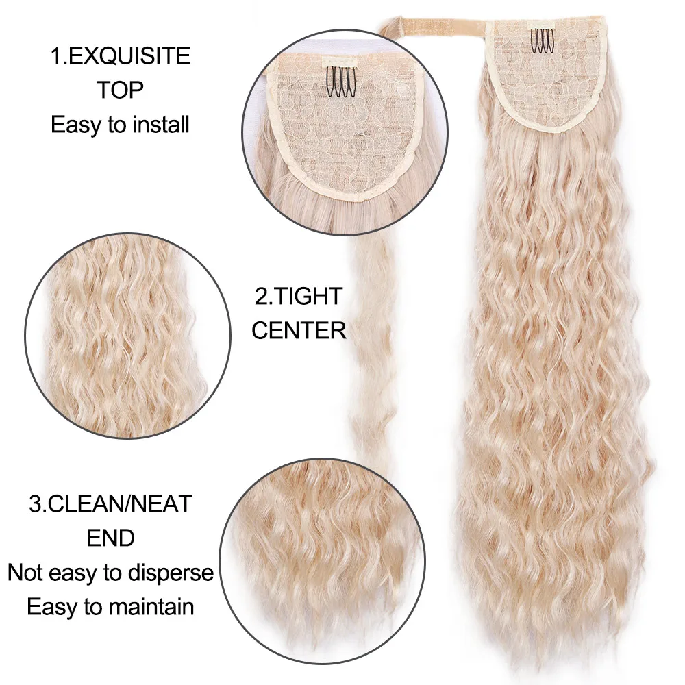 AISI Beauty синтетический конский хвост искусственные волосы волнистые для