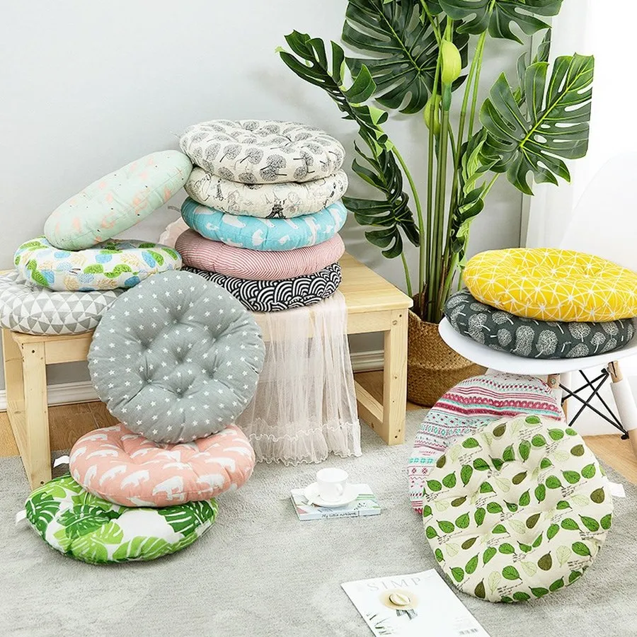 Утолщенные подушки для сидений стульев Корейская напольная Подушка круглая