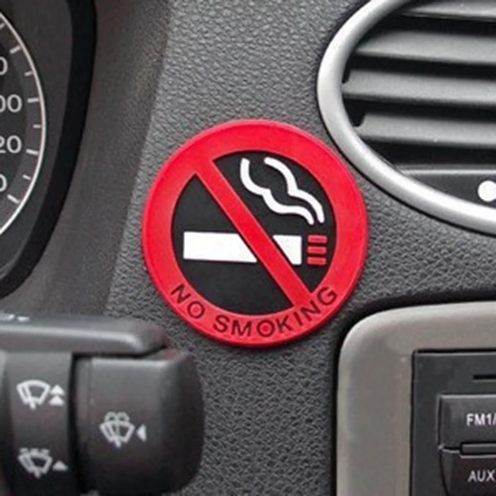 Универсальный Предупреждение логотип No Smoking наклейки для автомобиля honda dio kia sorento