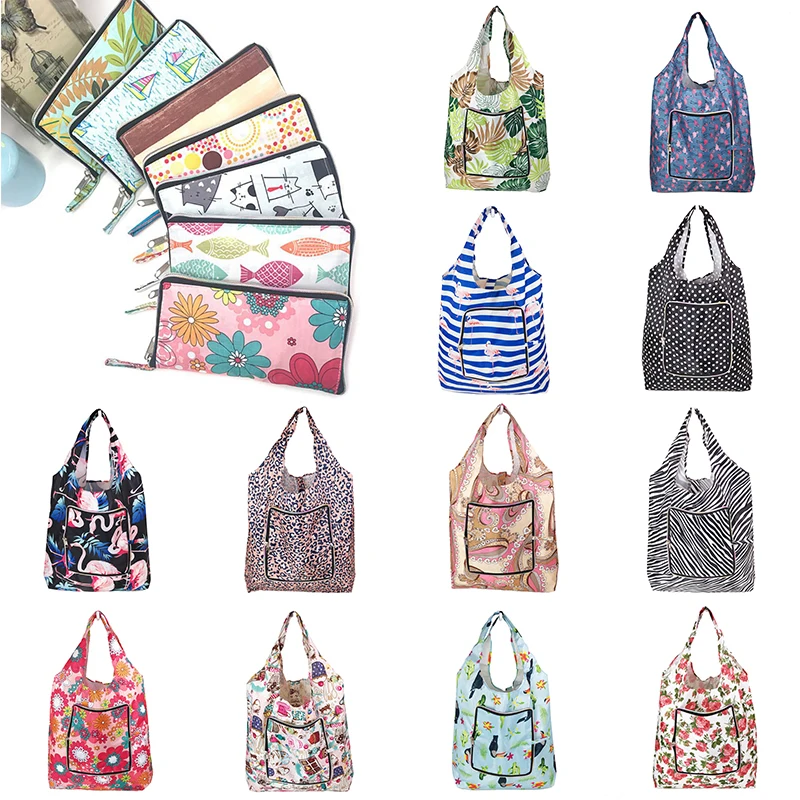 Новая Большая многоразовая хозяйственная сумка удобная складная Ретро Печать