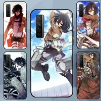 phone case for huawei mate 40pro plus mate30 mate20 mate 20x 5g factory cool 2021 new attack on titan mikasa levi