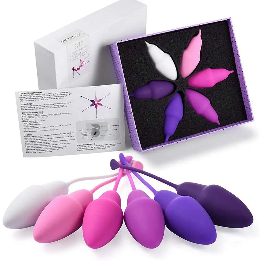 Набор из 6 шариков Movconly для сердечных Кегеля медицинский силикон женщин