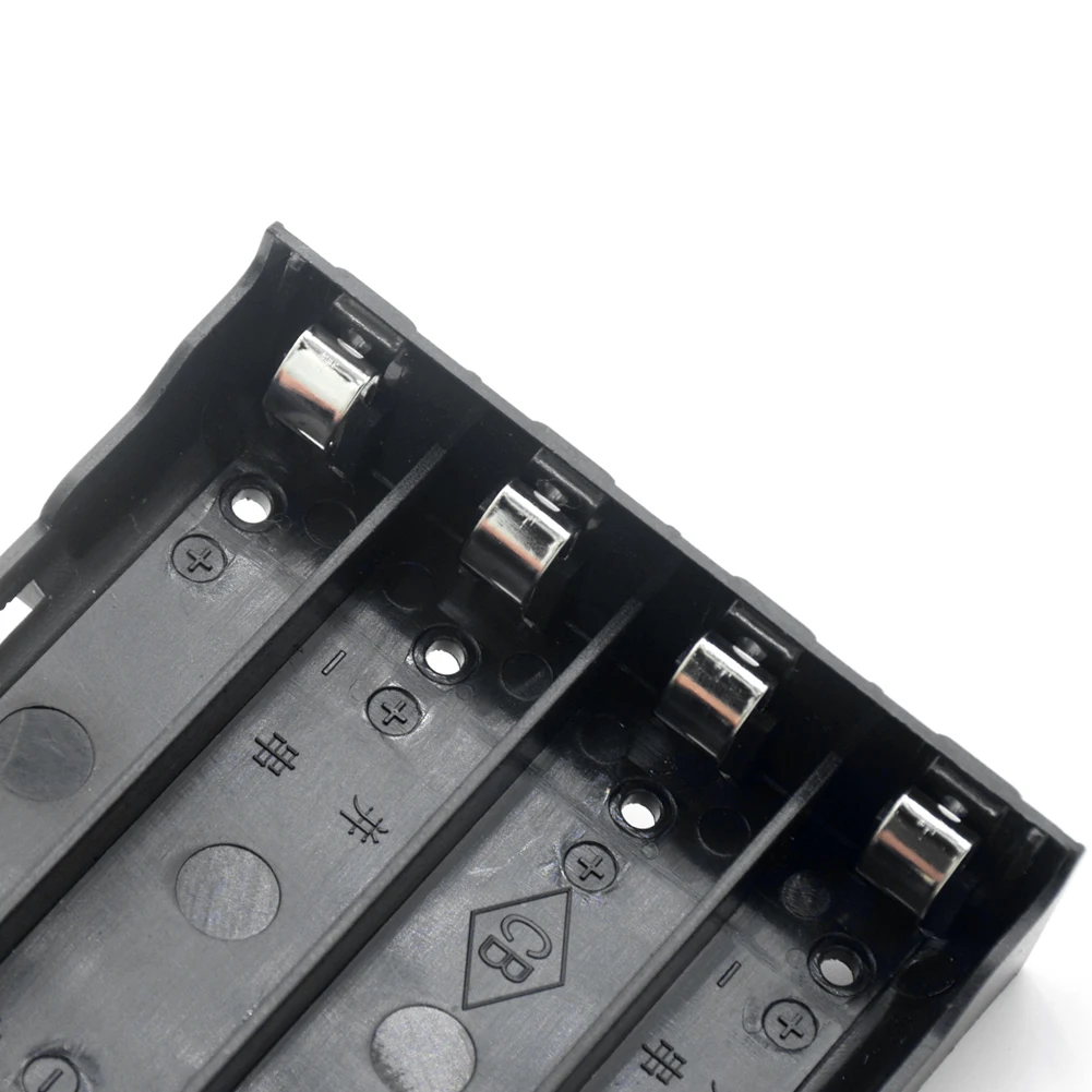 1 2 3 4 Slots 18650 Battery Holder 3.7V Clip Box Case For Rechargeable Li-ion Storage |
