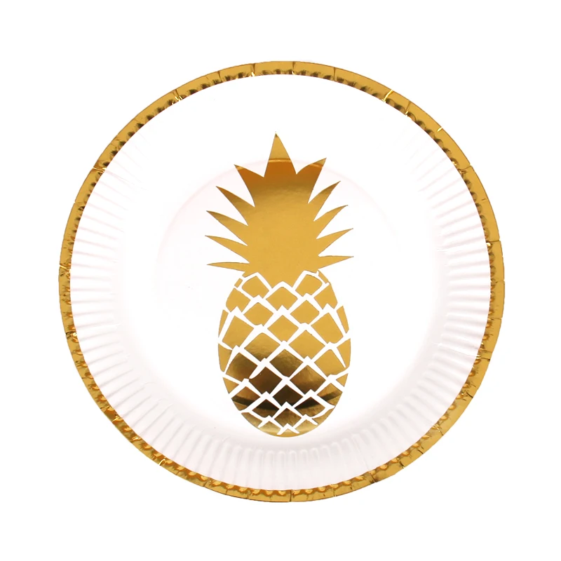 Напитков Бумага салфетки золото Фольга ананас для торжеств и из ткани вечеринок