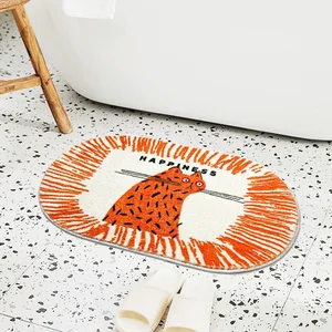 cashmere anti slip bathroom mat thickened flocking bathroom rug home decoration entrance door mat bedroom plush fluffy carpet free global shipping