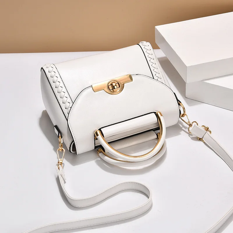 

New Fashion Women'S Handbags Large Capacity Top-Handle PU Leather Flip Bucket Crossbody Bag Casual Messenger Shoulder Bag XBL576
