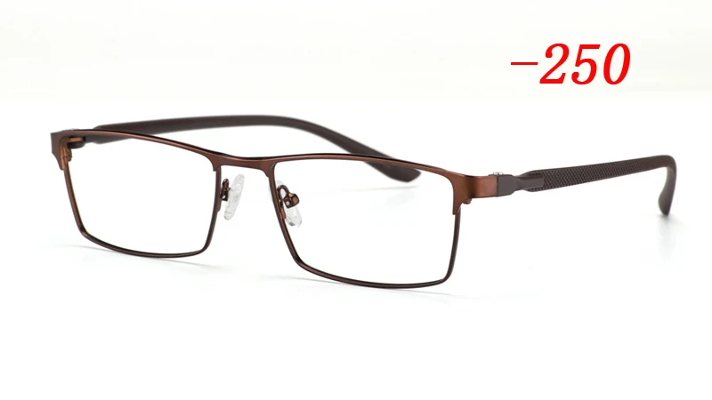 Sun Photochromic Myopia eyewear TR90 Alloy Frame Finished myopia glasses frame comfortable slip-resistant eyeglasses frame Men - Цвет оправы: Темно-серый