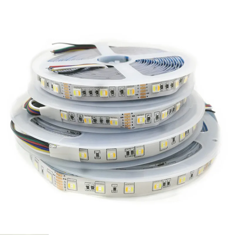 5 в 1 RGB + CCT Светодиодная лента 5050 60 светодиодов 30 светодиодов/м цветов чип CW WW RGBW RGBWW