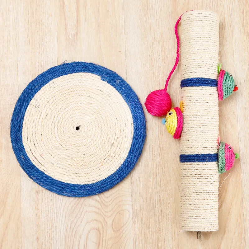 

Cat Toy Column Cat Scratching Board Sisal Clown Multi-head Column Cat Climbing Frame Interactive Training Pet Supplies