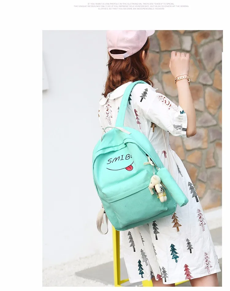 Парусиновые школьные сумки для девочек упаковка с обоими плечами оригинальная