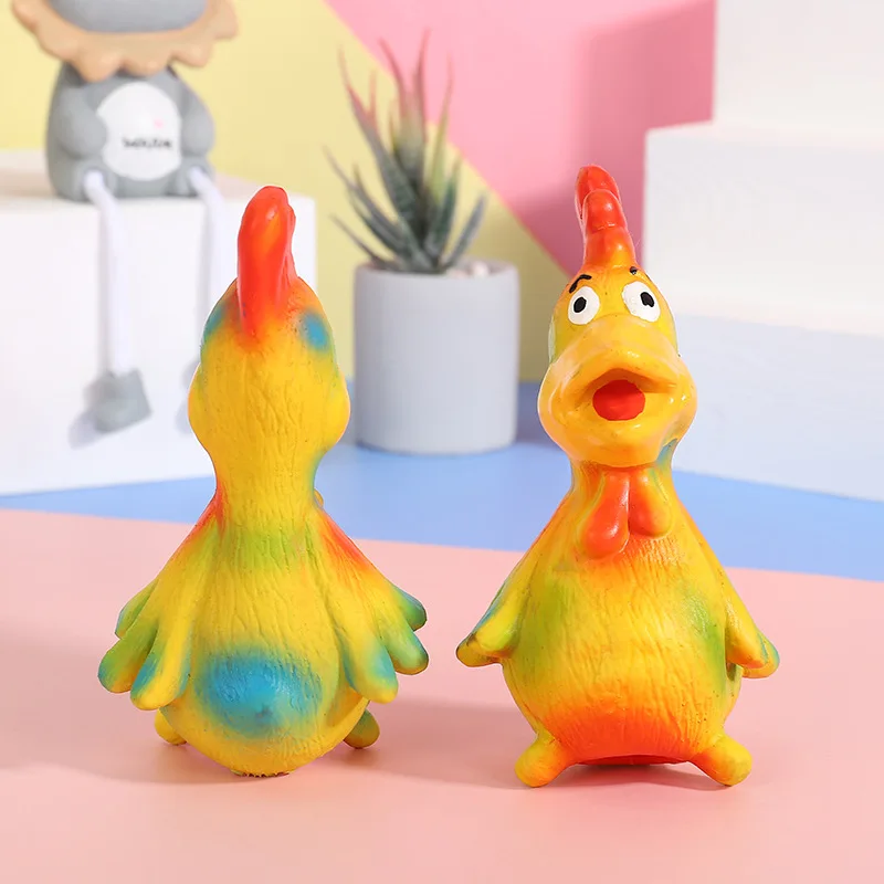 Страуса Форма собака Писк игрушки подарки для питомца Безопасность латекса