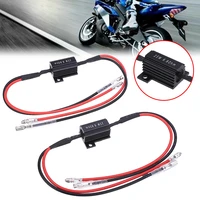 2pcs motorcycle resistance power resistor load decoding resistor for led turn signal flash no flashing repairing 25w accessories