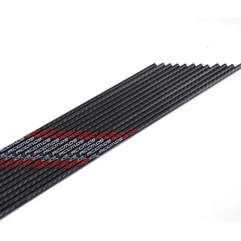 

12 pcs 3K Carbon Archery Shaft ID 6.2 mm spine 200 250 300 350 400 500 carbon Archery Tube For Archery DIY Hunting Shooting