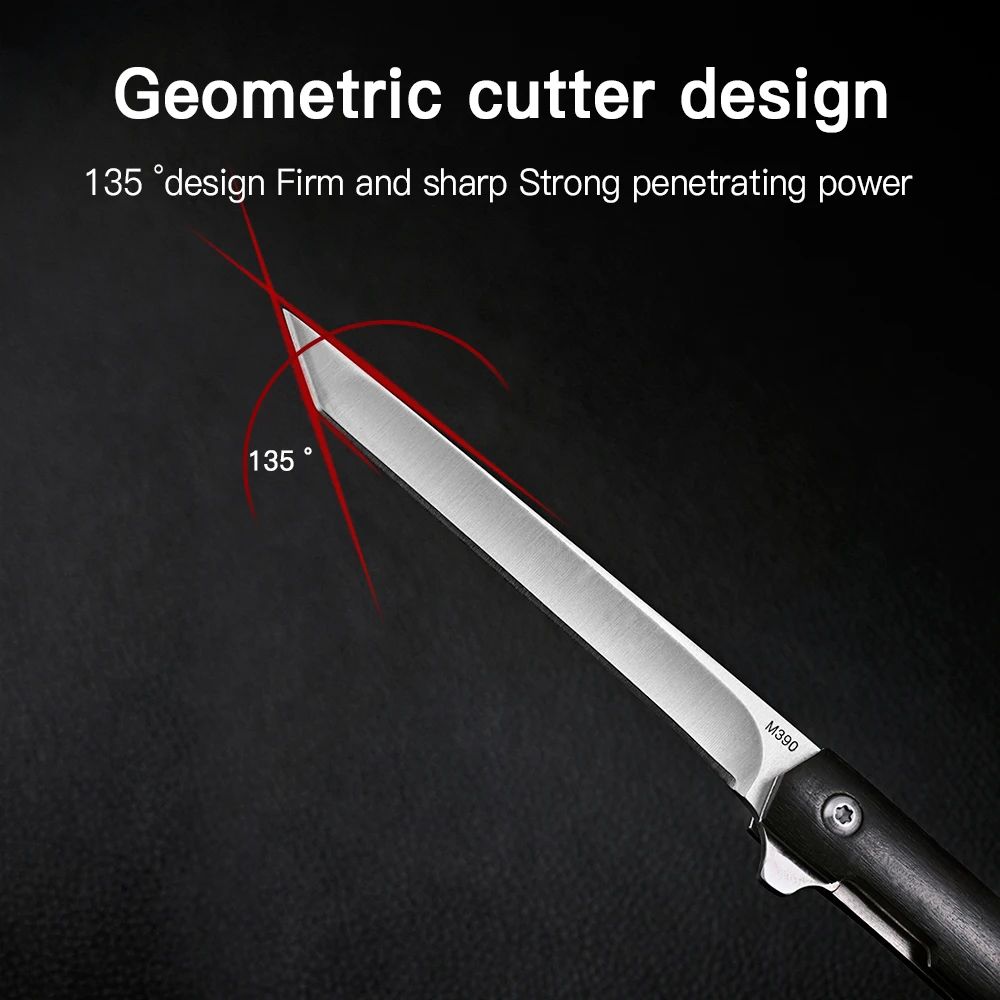 Стальной складной нож M390 CS Go портативный карманный из массива дерева походный