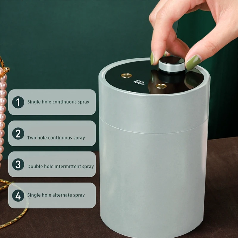 

Portable Desktop Humidifier, Small Humidifier for Home Bedroom Office Travel, Double Spray, White