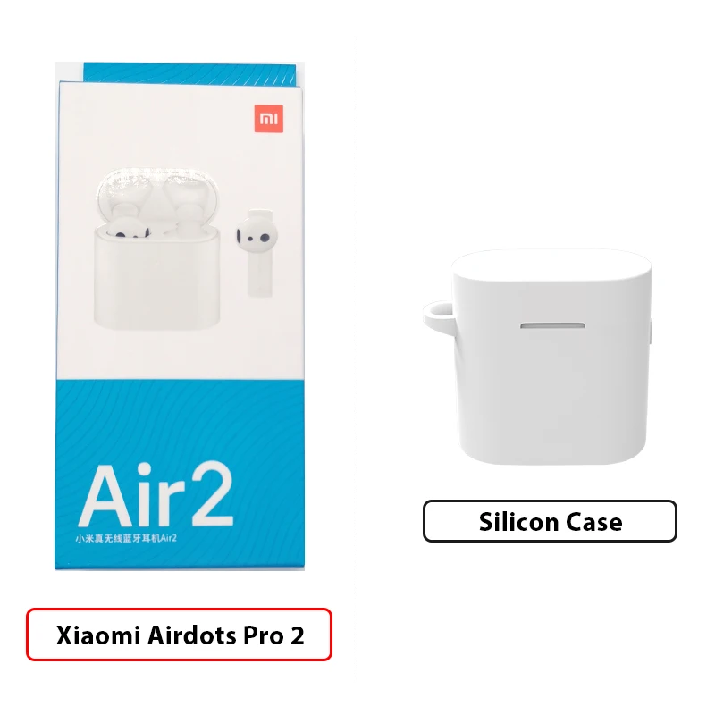 Add White Case Новые Xiao mi Airdots Pro 2 mi True беспроводные наушники 2 TWS наушники Air 2 LHDC управление двойным mi C ENC Airdots Pro 1 - Цвет: Add White Case