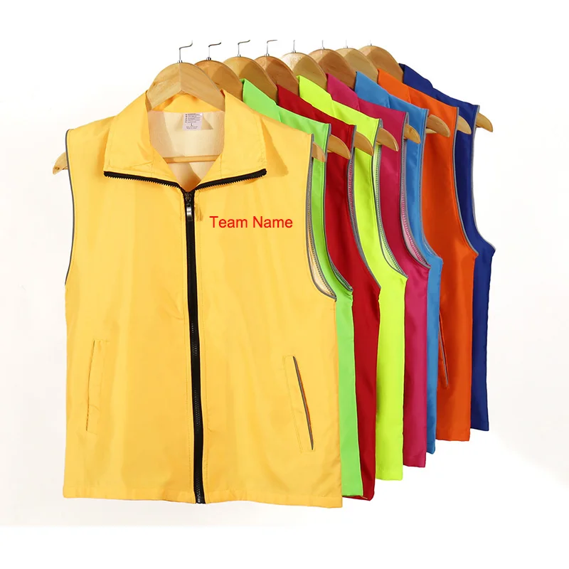 Светоотражающий Жилет 2021 с индивидуальным дизайном для мужчин и женщин рабочая