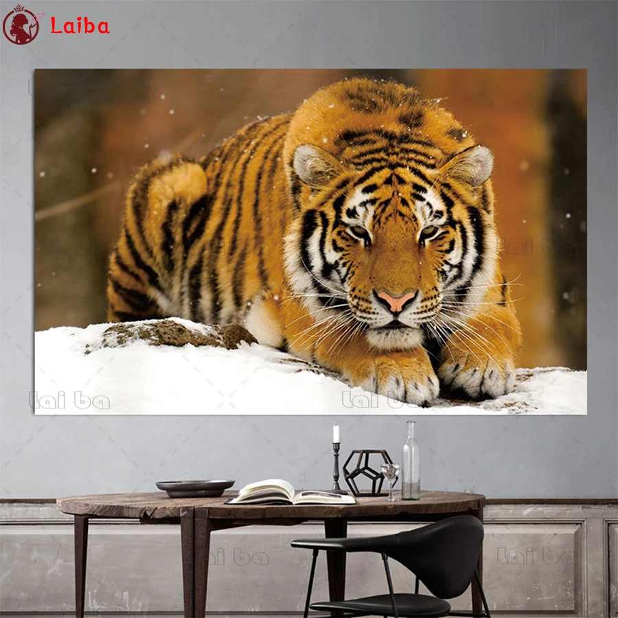 

5D DIY Diamond Painting Modern Jungle Wild Tiger Landscape Painting cross stitch full square/round diamond mosaic embroidery