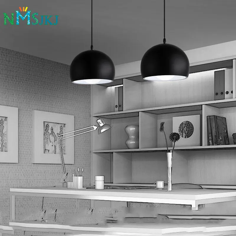 Современные Черные светодиодные подвесные светильники для кофейни