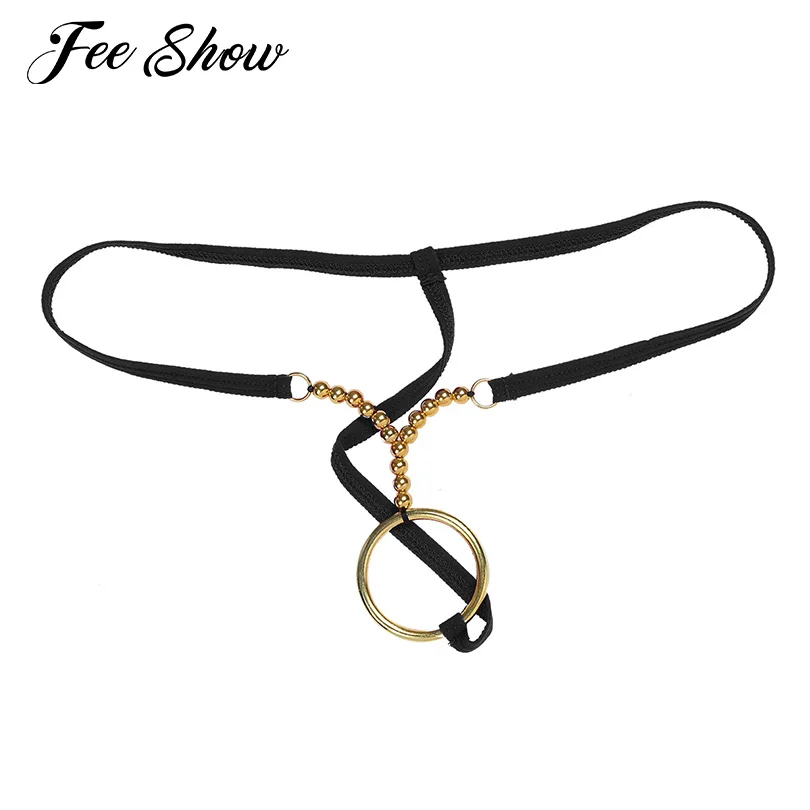 Мужские Эротическое белье трусики уплотнительных колец и с бусинами бандаж