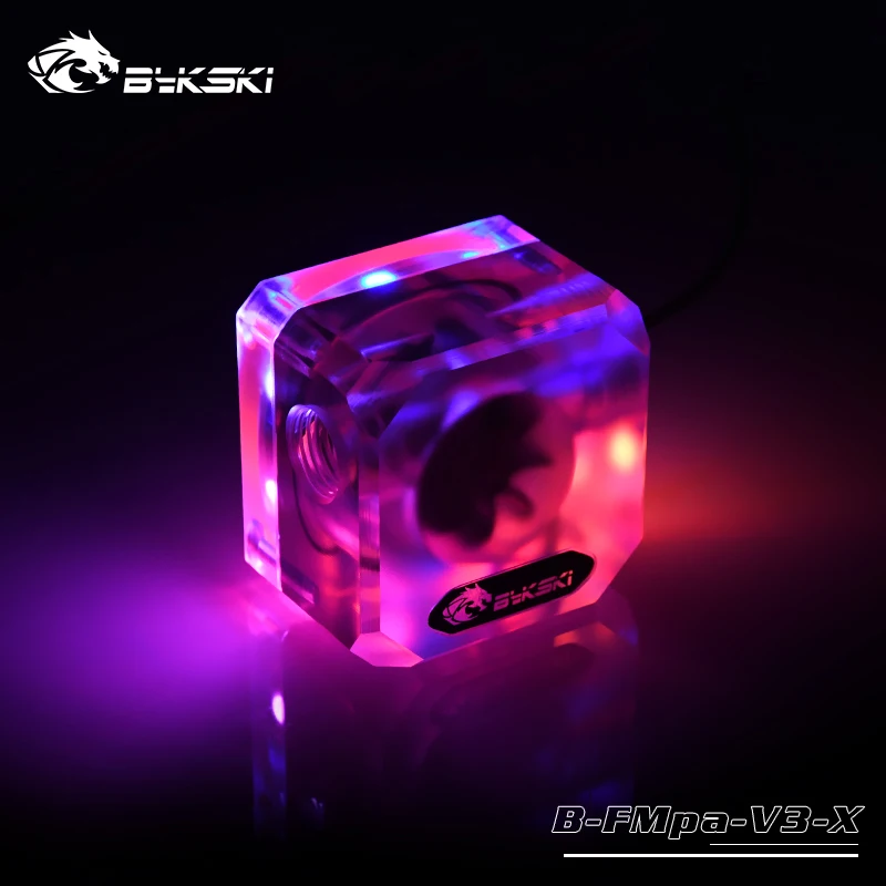 Bykski B FMpa V3 X PC водный (жидкий) охлаждающий расходомер/индикатор с 5v RBW LED
