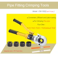 hydraulic pex pipe crimping tools cw 1632 pressing plumbing tools for pex pipe with th jaws gc 1632