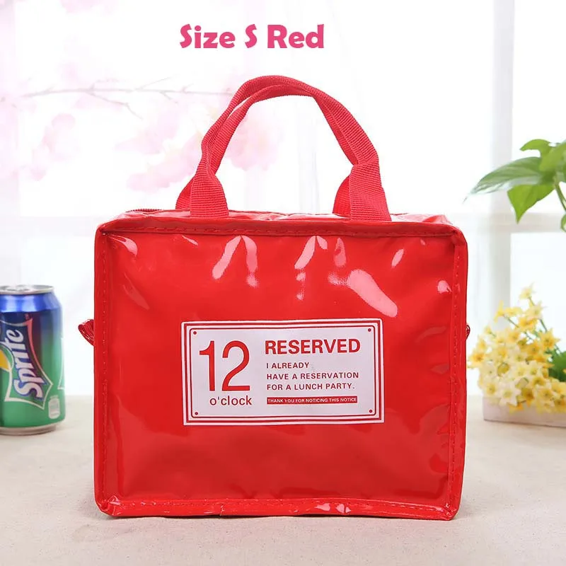 Red Size S Портативный Термальность сумка Водонепроницаемый соска для малышей с изображением бутылки из-под молока органайзер для детей обед хранения грудного вскармливания сумочка из искусственной кожи - Цвет: Red Size S