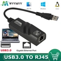 usb 3 0 gigabit ethernet network adapter usb to rj45 lan 101001000mbps wired network card for windows 7810 xp pc laptop
