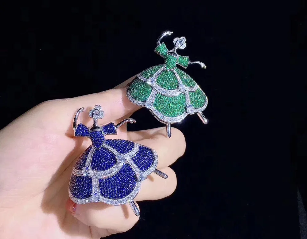 

Women's High Quality Dancing Beauty Brooch Pin,