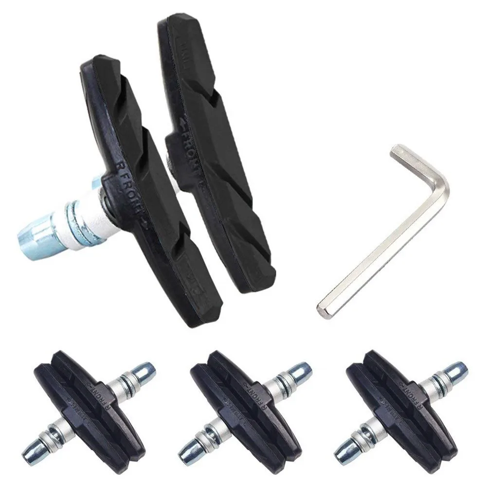 

4pair Bicycle V Brake Pad 70*37*15mm For MTB Road Bike Replacement Break Block Outdoor Riding Bike Accessories