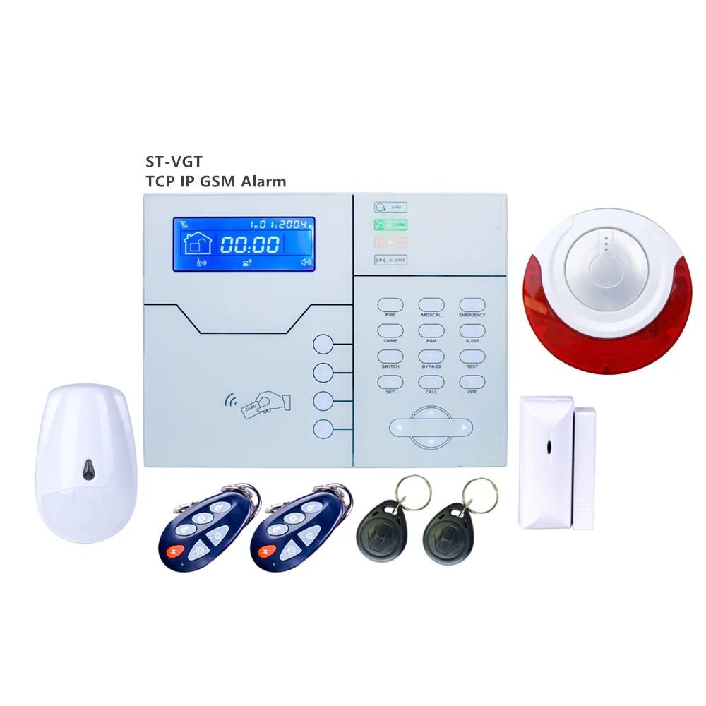 433Mhz or 868Mhz Wireless RJ45 TCP IP Alarm 4G GSM Smart Home Security Alarm System Control by WebIE and App