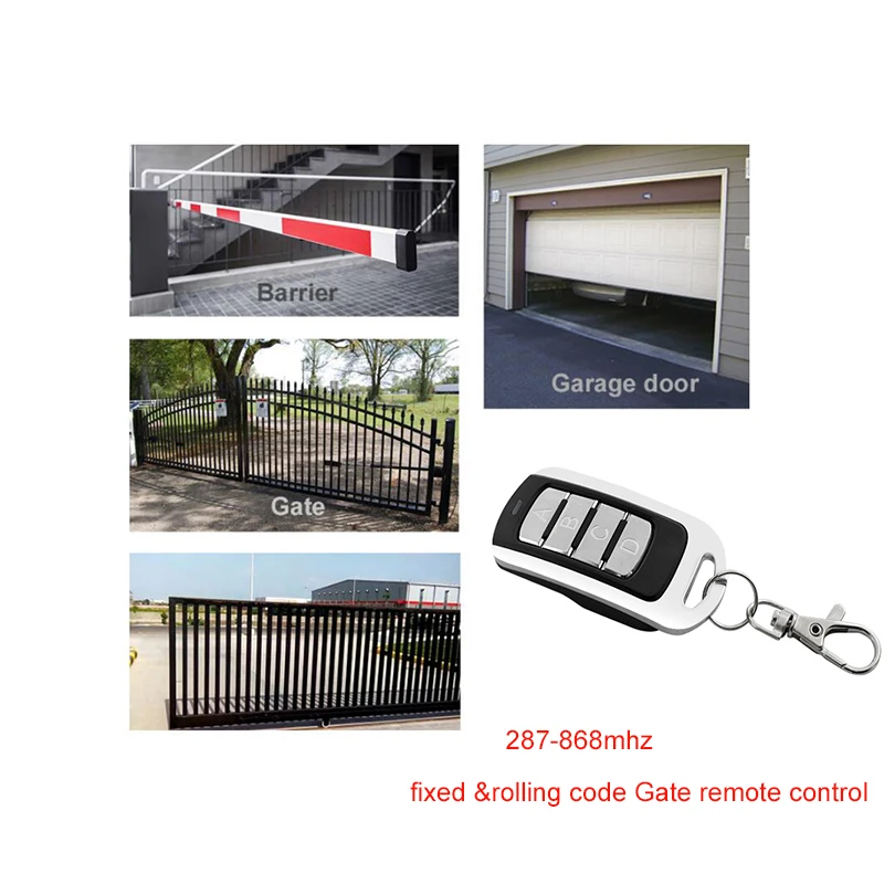 

Multi frequency 300-900mhz cloning gate opener remote control rolling code transmitter garage door opener gate control