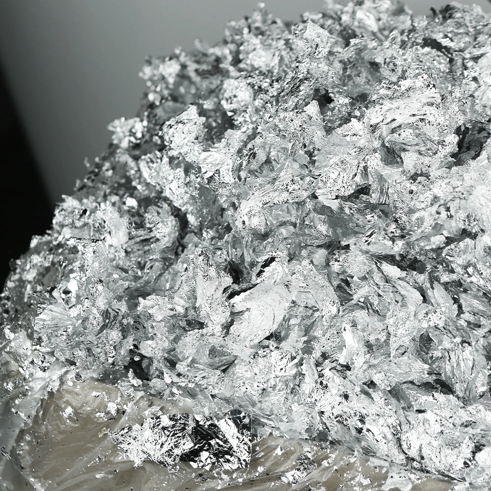 1 кг имитация серебряного листа хлопья алюминиевой фольги осколки для