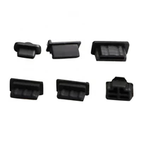 6pcs silicone dustproof usb hdmi compatible interface covers game console accessory for ps5