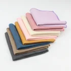 Однотонные мягкие микрозамшевые фонарики, белые, розовые, красные, синие фонарики, повседневные квадратные карманы, носовой платок, полотенца