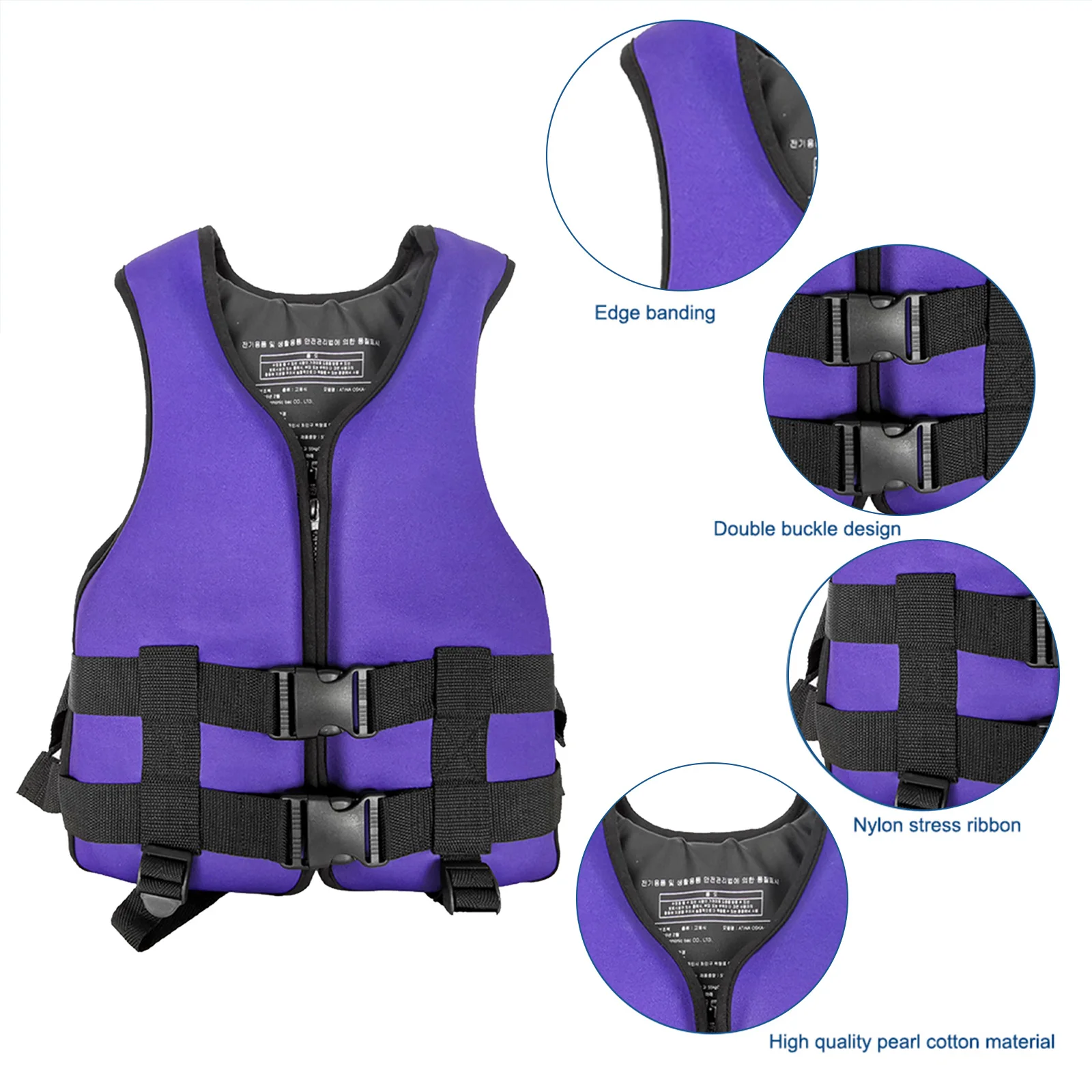 

Adjustable Safety Life Vest for Adult and Kids Safety Swimming Float Jacket Buoyancy Aids for Kayaking Snorkelling Boarding