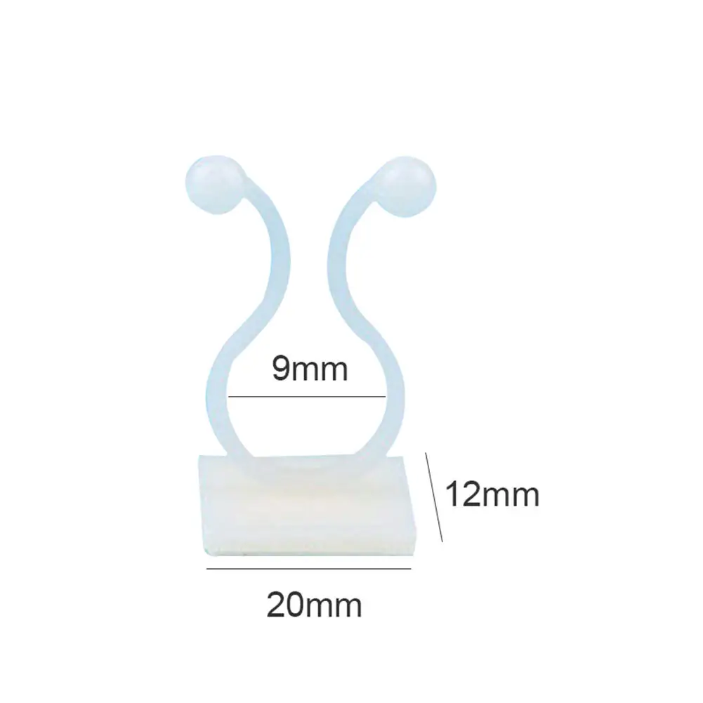 

10/20/50Pcs Invisible Wall Vines Fixture Wall Sticky Hook Vines Fixing Clip Vines Holder for Home Decoration ADW889