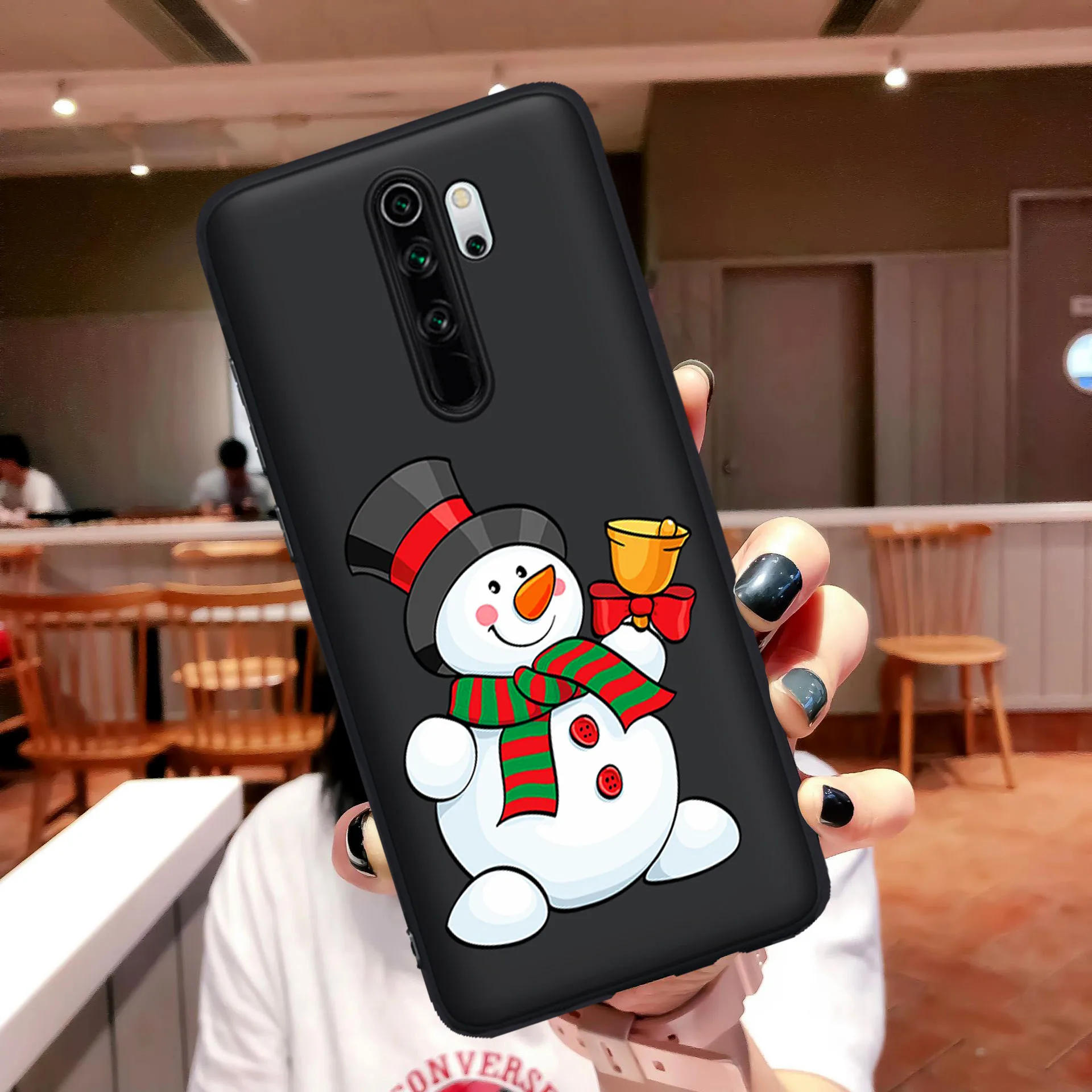 

Cartoon Merry Christmas New Year snow Phone Case for Xiaomi Mi 9T Pro Redmi Note 5 6 7 8 8T 9 9S K20 K30 9T Pro 8T Cover Coque