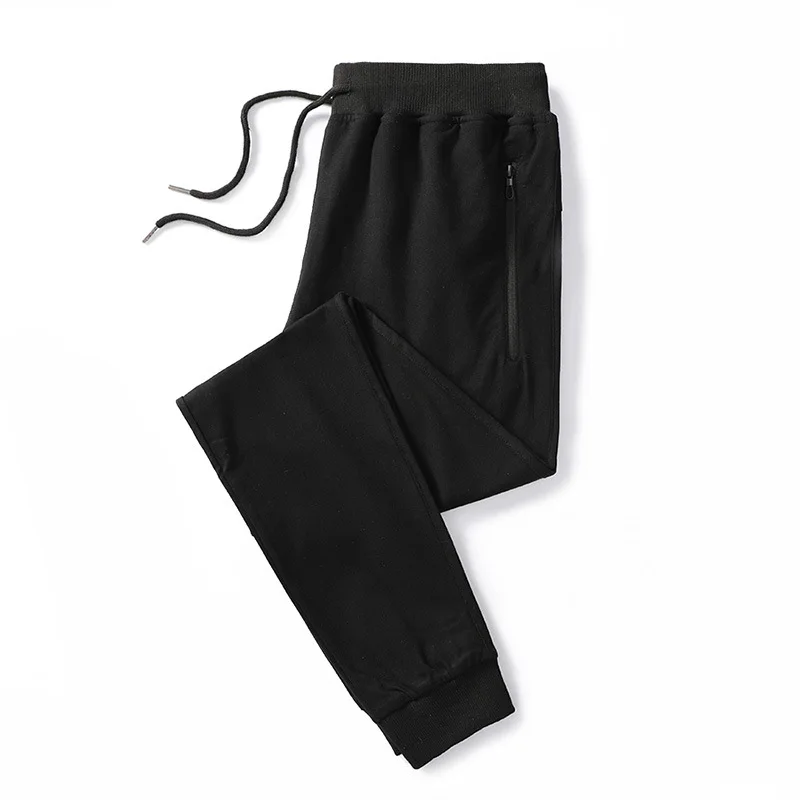 

Long trousers men's large size sports casual pants breathable running pants spring and autumn loose solid color pants