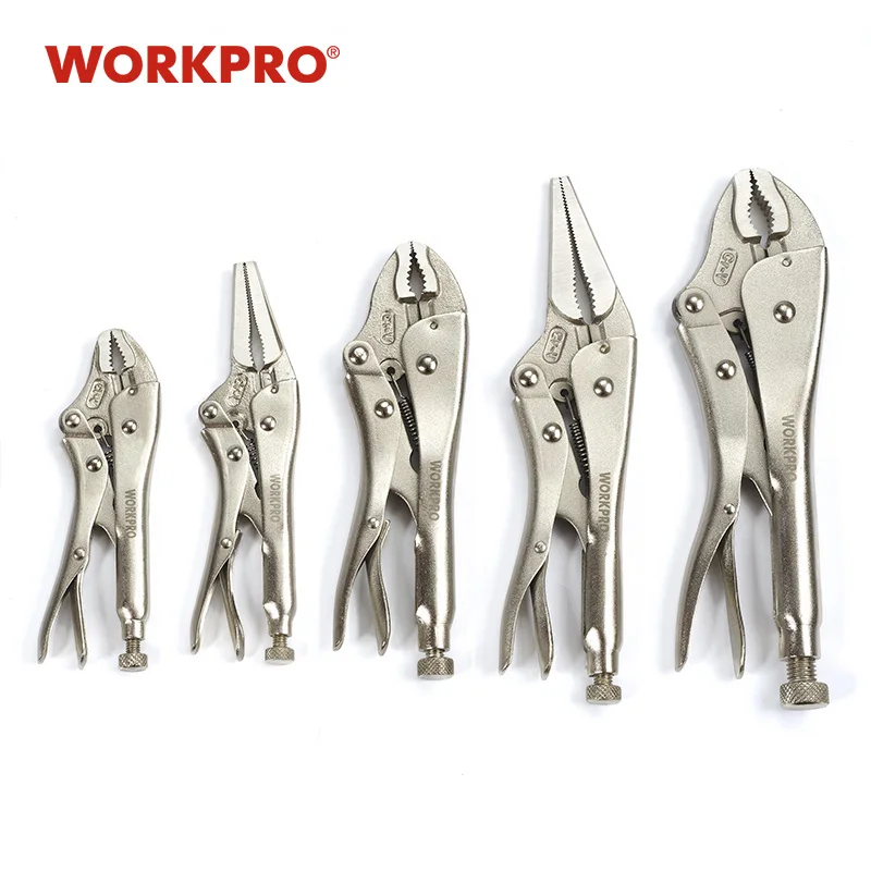 Набор плоскогубцев WORKPRO 3/5 шт. кусачки с зажимом CRV изогнутыми губками плоскогубцы