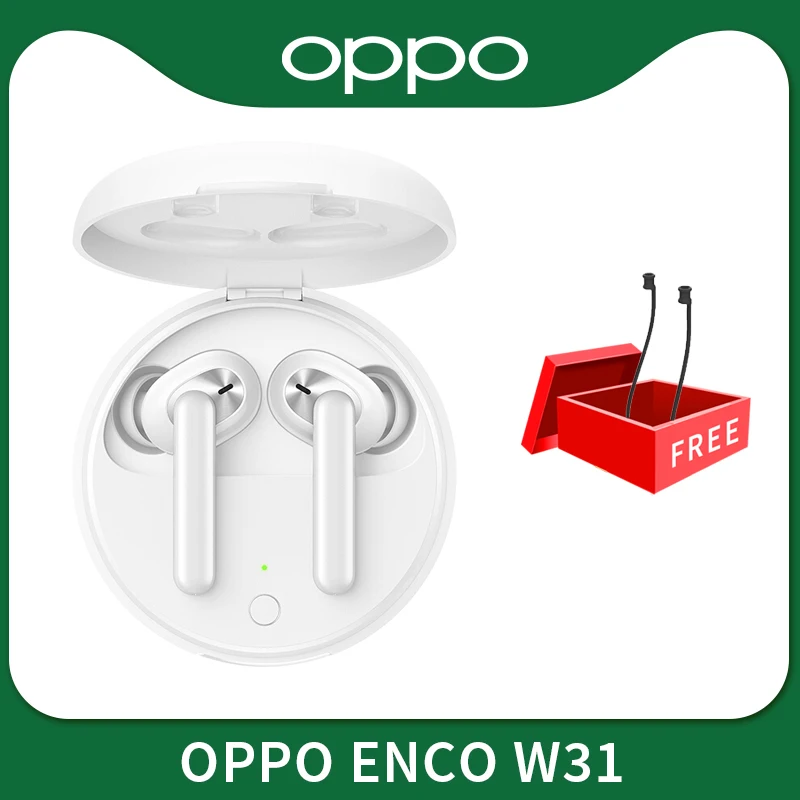 Наушники OPPO Enco W31 TWS Bluetooth 5 0 низкая задержка настоящие беспроводные наушники 25 мАч