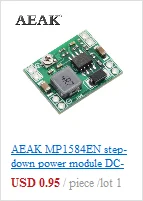 AEAK 1 шт. MT3608 2A Max DC-DC Повышающий Модуль питания усилитель мощности 3-5 в до 5 В/9 В/12 В/24 В
