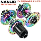 Ступица с 6 дисковыми болтами, ступица для горного велосипеда с 4 отверстиями, 48 щелчков, алюминиевая ступица для велосипеда с 4 герметичными подшипниками, Ступица с 32 отверстиями, дисковый тормоз 405 г