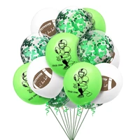 10pcs party balloons set girl boy rugby theme football birthday decoration 12 inch latex decorative balls inflatable toys