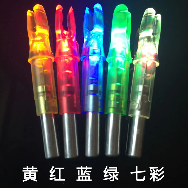 6/12pcs 6.2mm Arrow Automatically Lighted Red Green Led Arrow Nock For Carbon Arrow fiberglass arrow  Archery Hunting Shooting images - 6