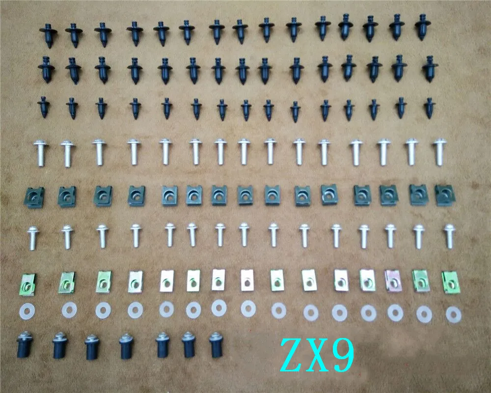 

Fairing Bodywork Kit Bolts Screws For Fit For Kawasaki ZX9 1994-1997