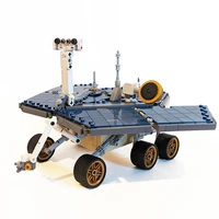 moc mechanical spirit mars exploration rover car building blocks space robot bricks diy idea vehicle model toys for children kid
