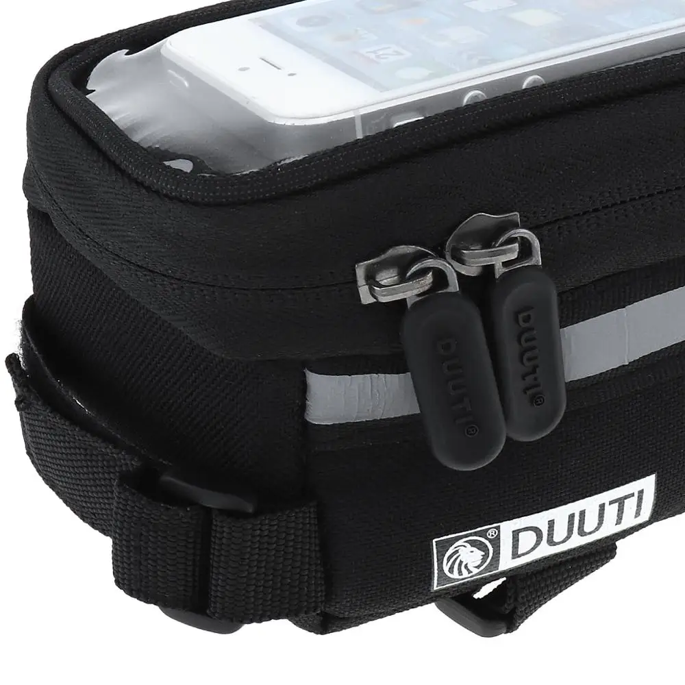 

DUUTI Bicycle Handlebar Bag 3.5-6.5inch Touchscreen Phone Mount Holder MTB Road Bike Front Frame Bag with Waterproof