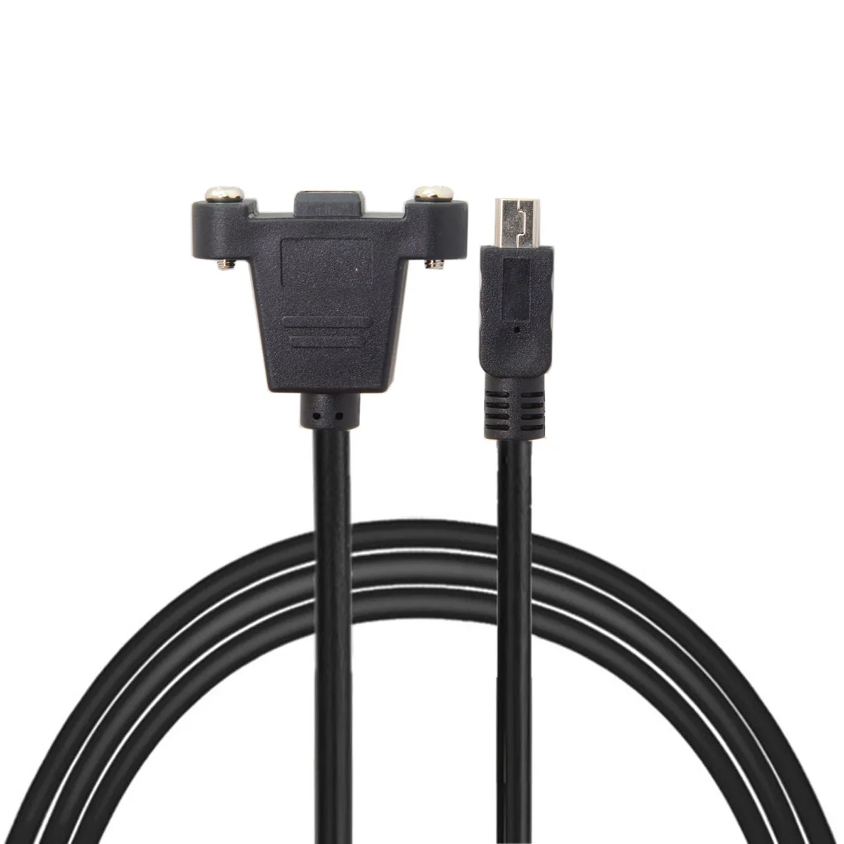 Кабель-удлинитель с винтами Chenyang панельным креплением 0 5 м Mini USB 5Pin штекер-гнездо |